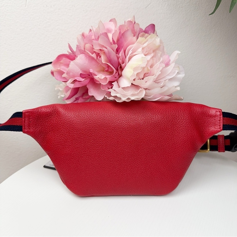 Authentic Red Gucci Logo Belt Bag & Fanny Pack Red Small NWT and Dustbag - Picture 5 of 11